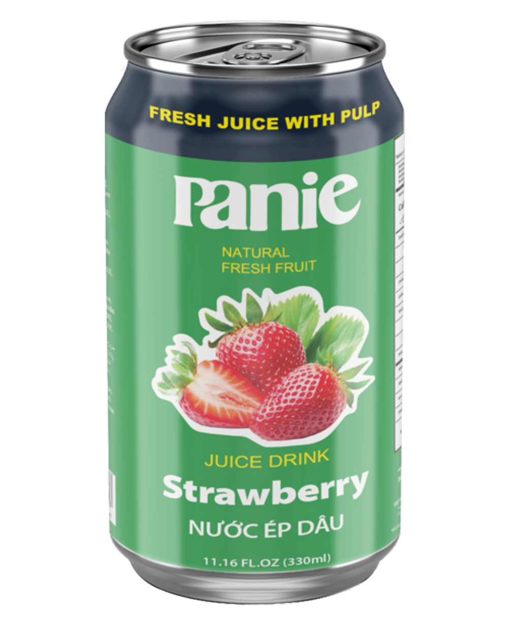 Nước ép dâu Panie 330ml lon tiêu chuẩn