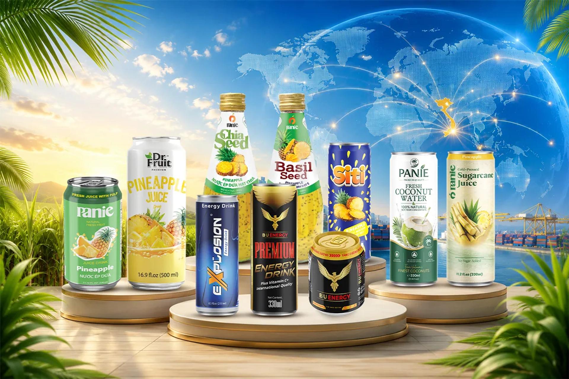 Đưa đồ uống Việt Nam ra thế giới — sản phẩm VIC