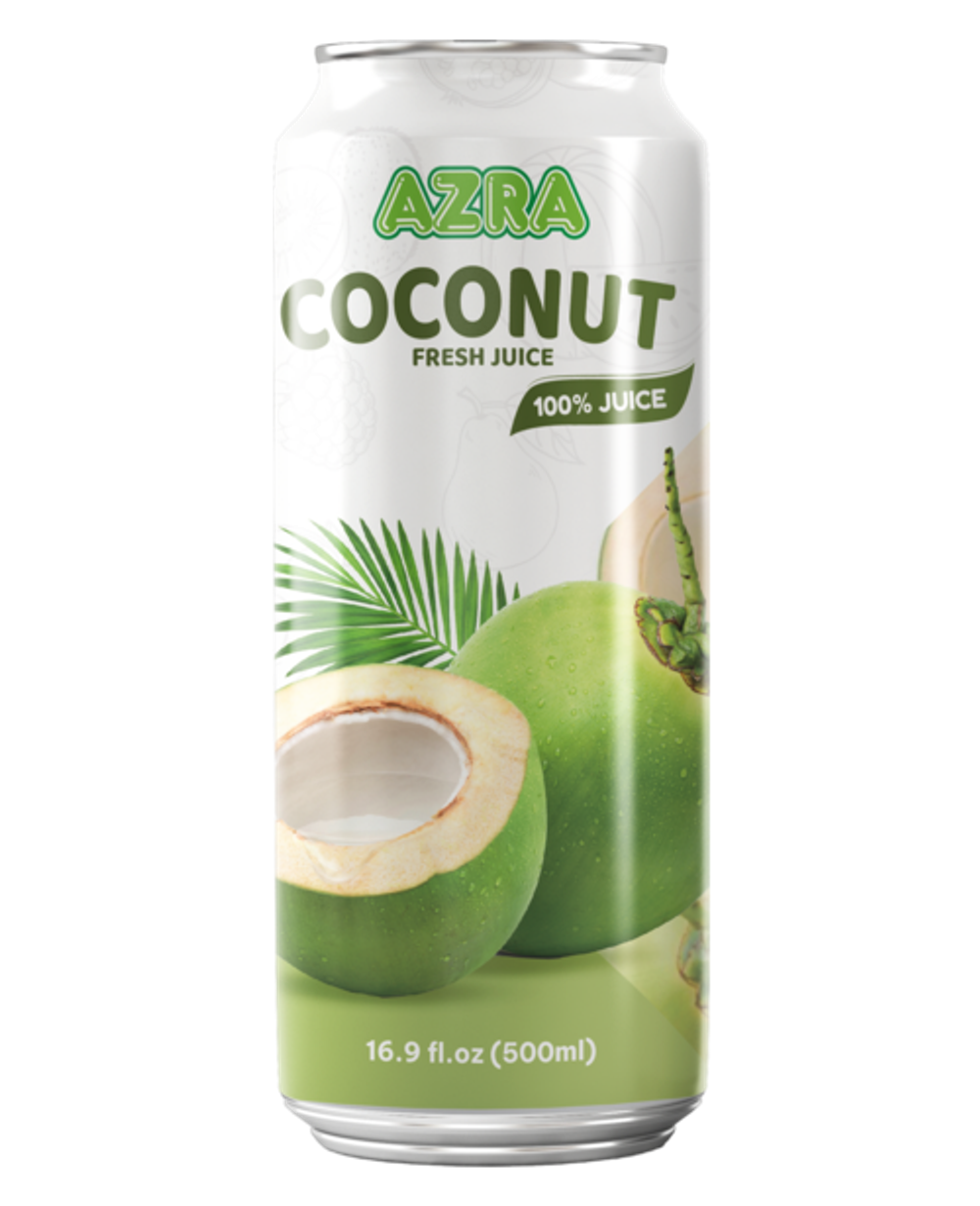 Nước ép dừa Azra 500ml lon đứng