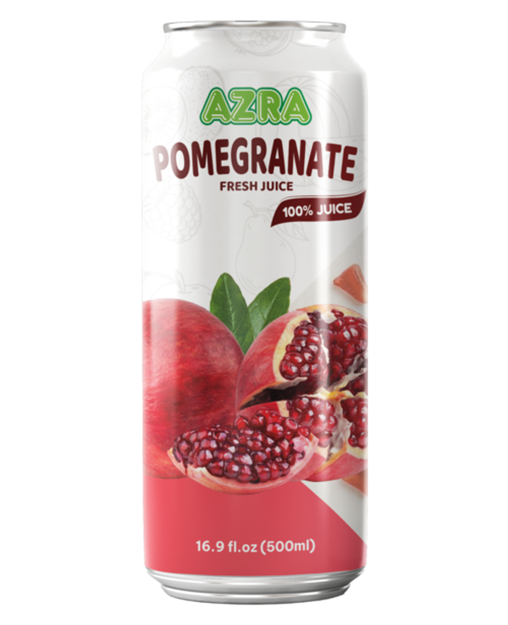 Nước ép lựu Azra 500ml lon đứng