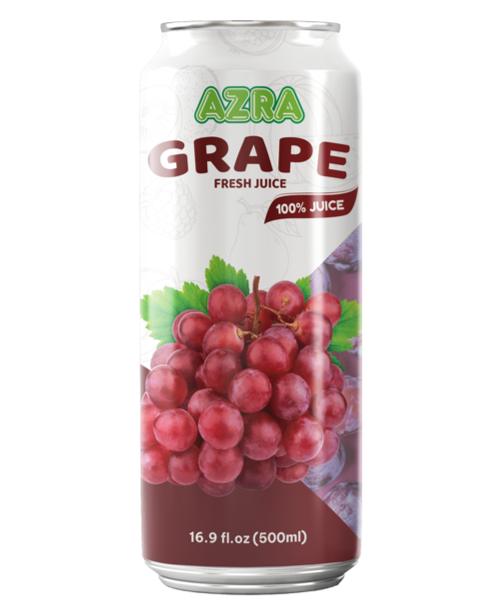 Nước ép nho Azra 500ml lon đứng