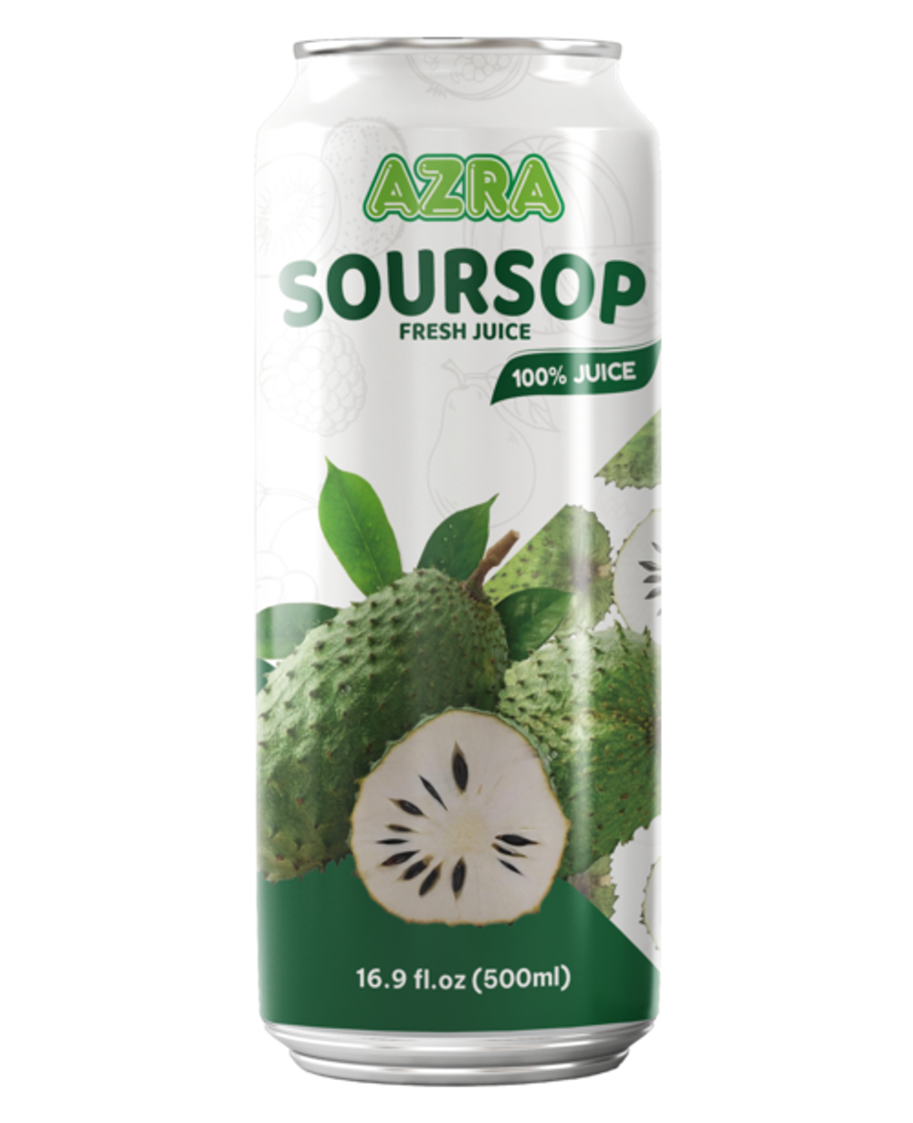Nước ép mãng cầu Azra 500ml lon đứng