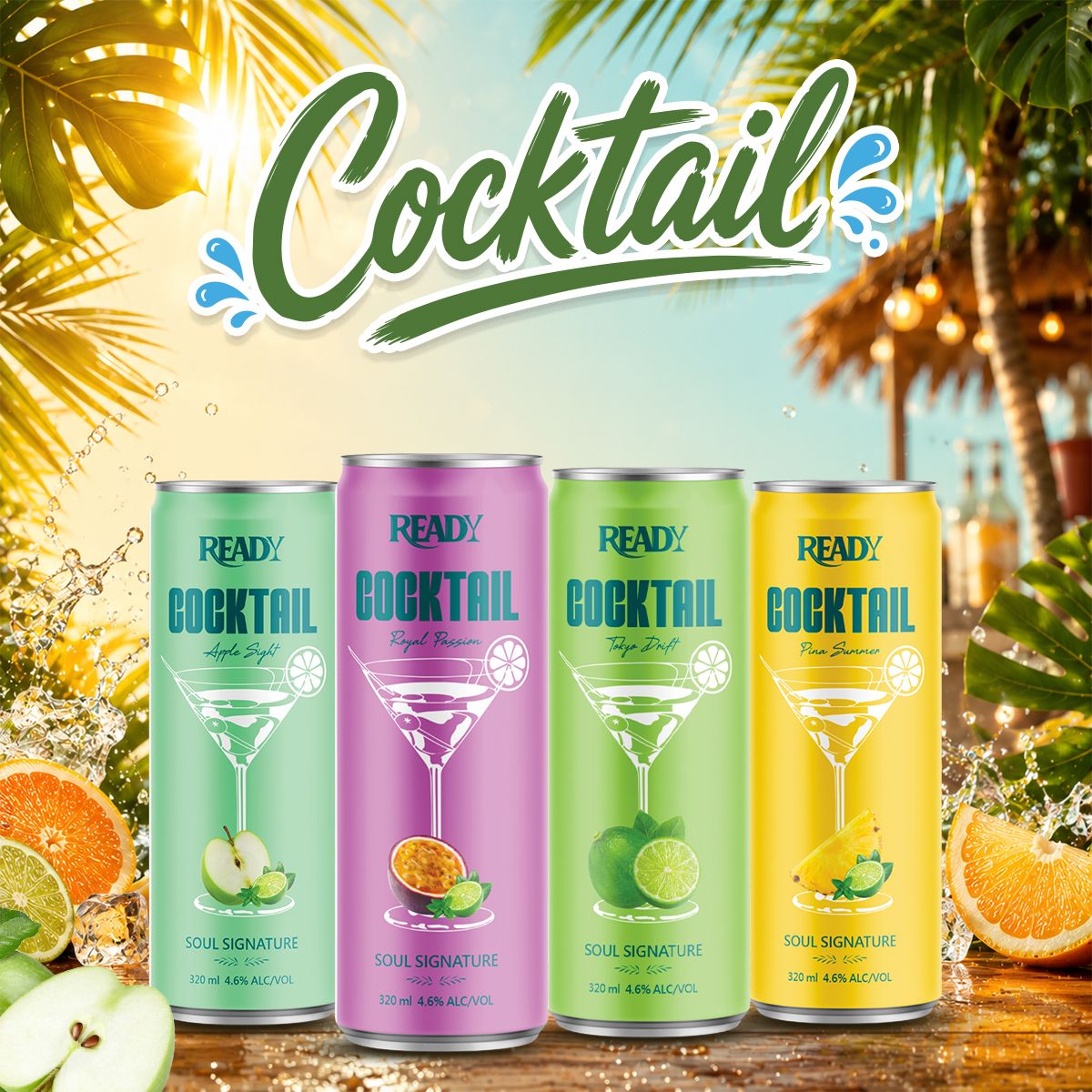Ready - Cocktail – 330ml lon slim