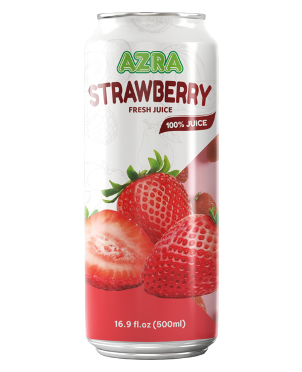 Nước ép dâu Azra 500ml lon đứng