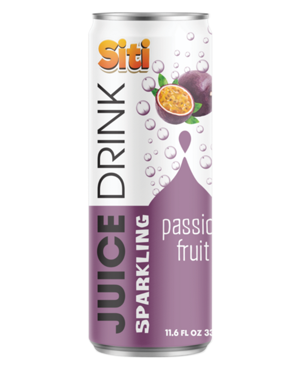 Nước có ga vị chanh dây Siti 330ml lon slim