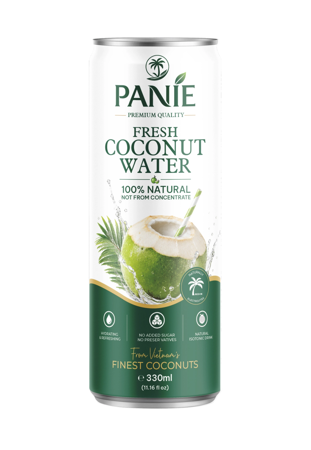 Nước dừa Panie 330ml 330ml · 500ml lon