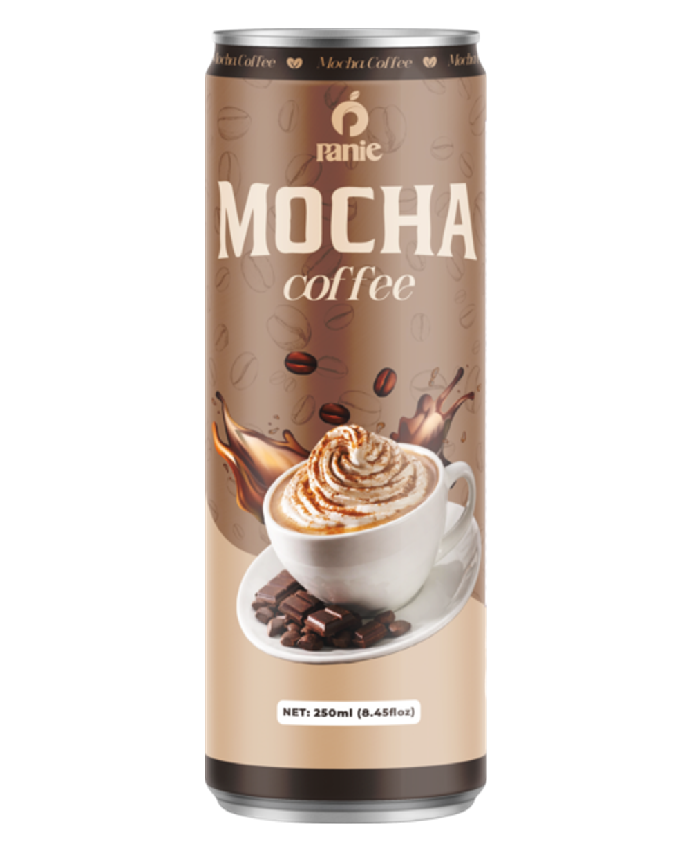 Cà phê Mocha Panie 250ml lon slim