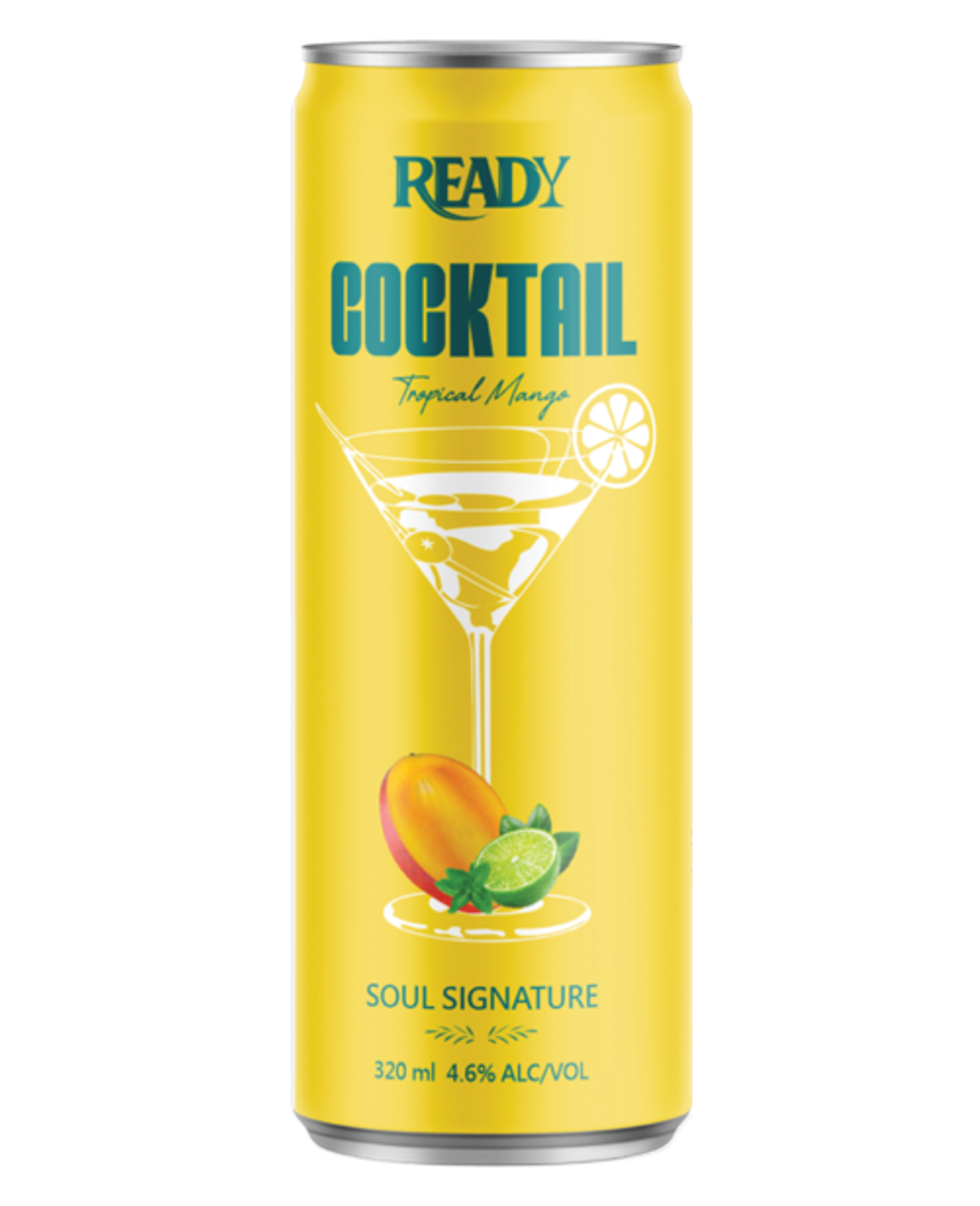 Cocktail Tropical Mango Ready 330ml lon slim