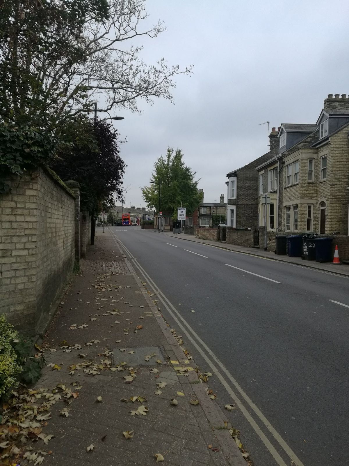 Maged exploring the streets during his first days at work in the UK.