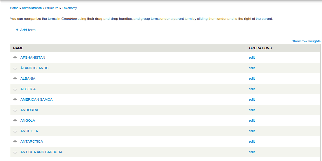 Illustration 3 for Drupal 7 - Create taxonomy based Countries list in 3 easy steps