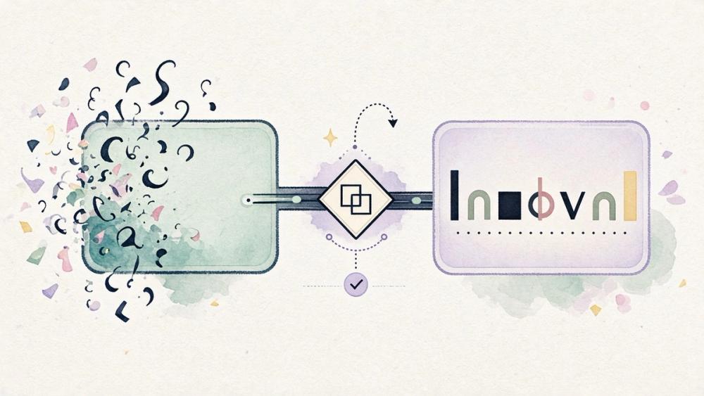 Human-readable input transforming into a structured machine name.