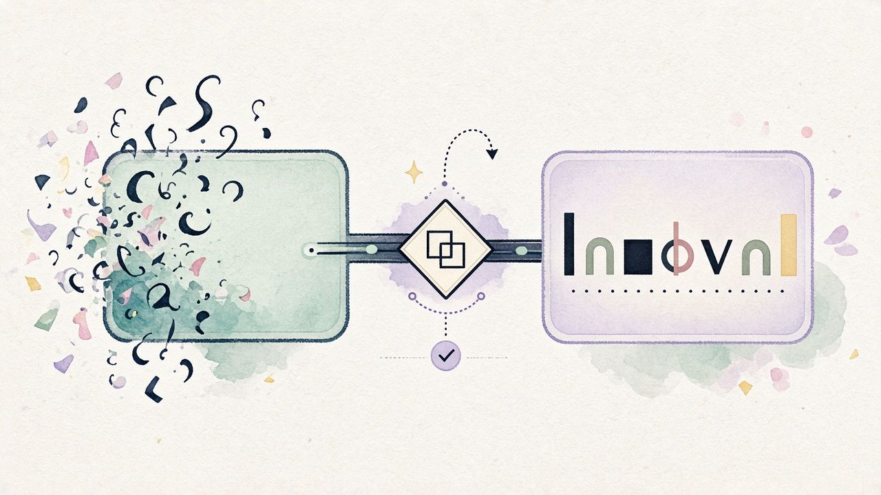 Human-readable input transforming into a structured machine name.