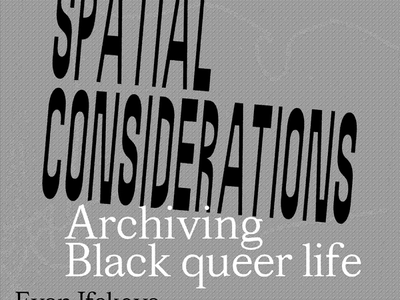 22.11 | Plattform KcSyd & Black Archives Sweden: Spatial considerations – Archiving Black queer life