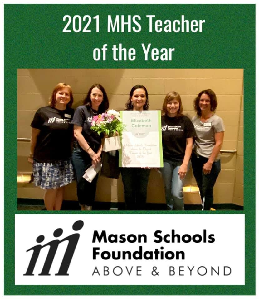 Elizabeth Coleman with her award and MSF board members