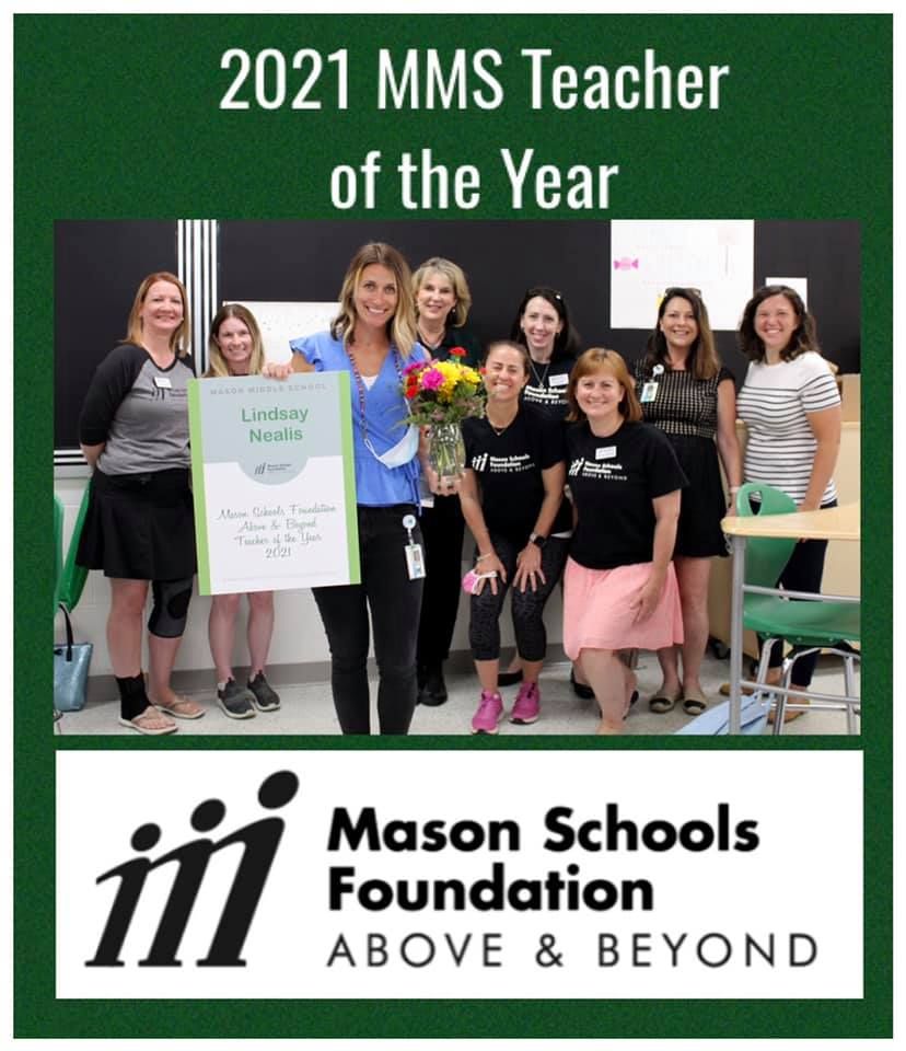 Lindsay Nealis with her award and MSF board members