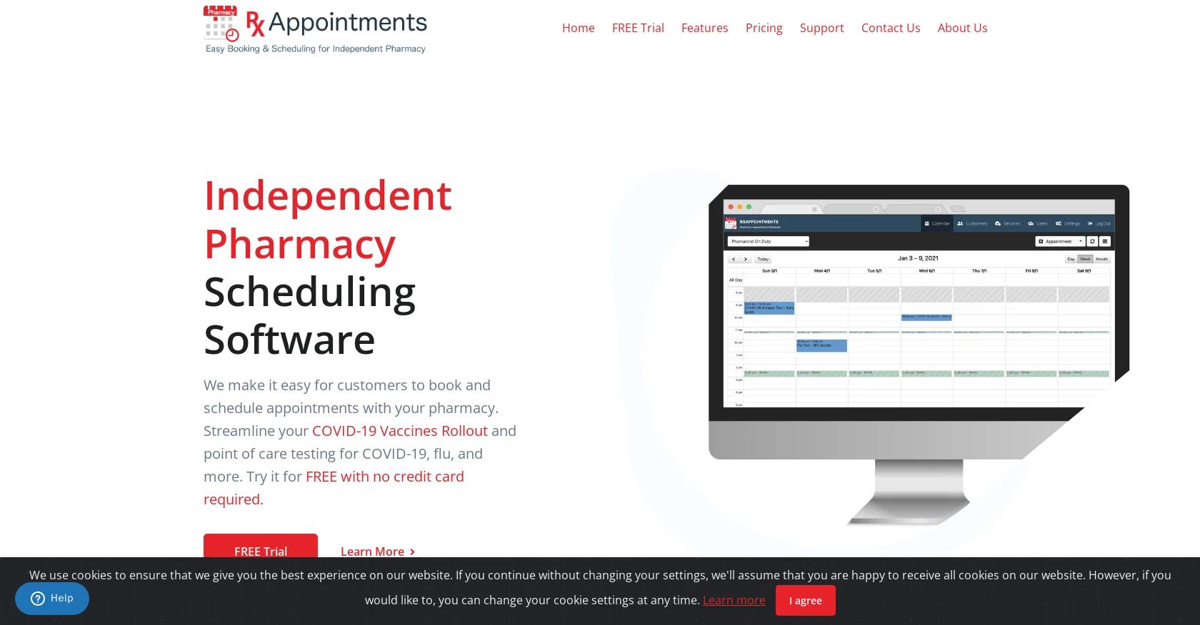 Screenshot of rxappointments