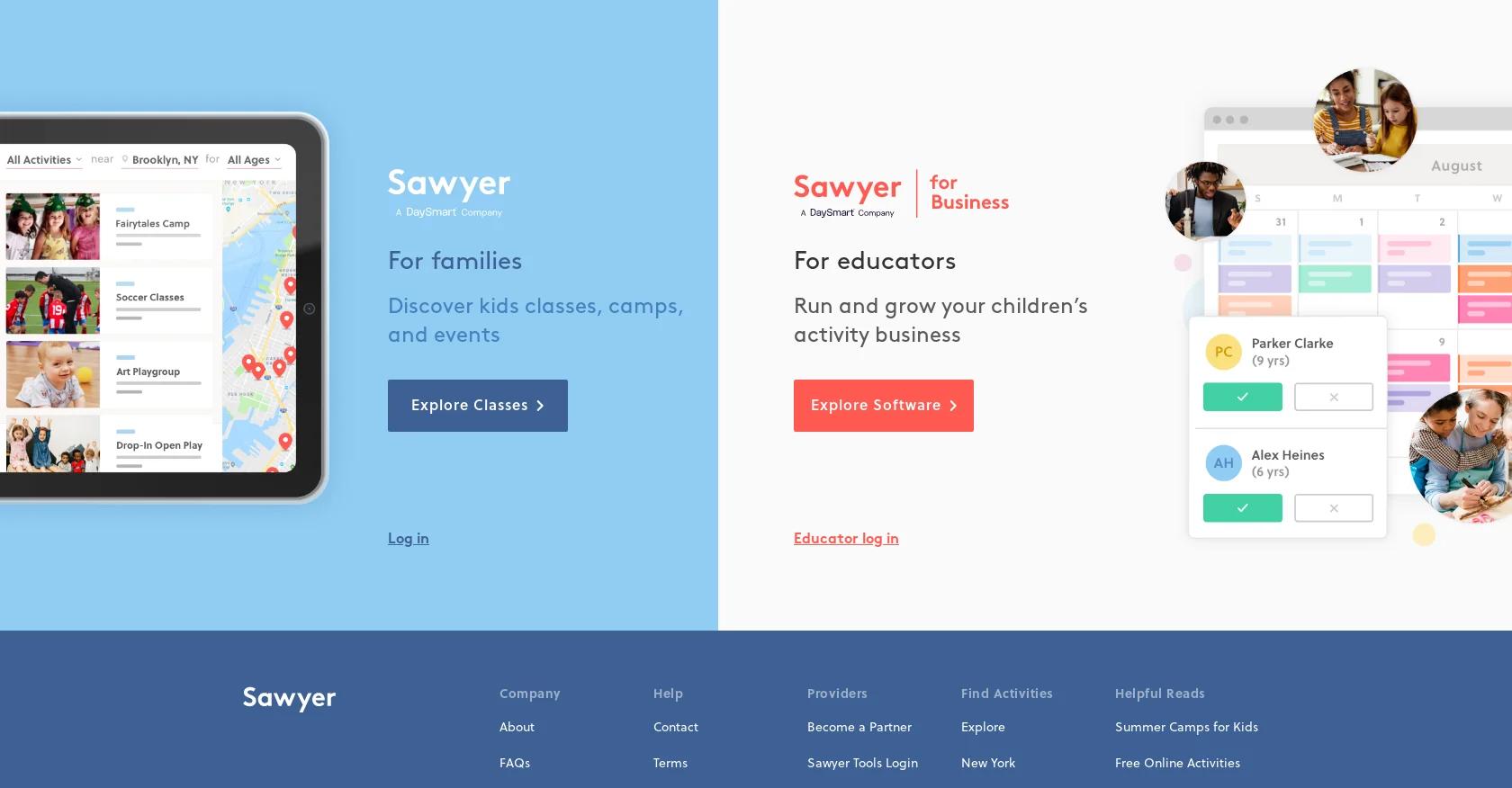 Screenshot of sawyer-for business