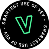 a sticker that says best in design vev awards