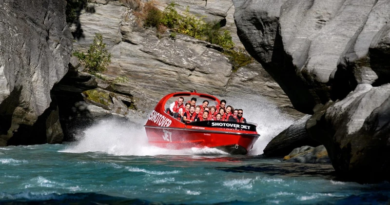Jet boat ride in Queenstown