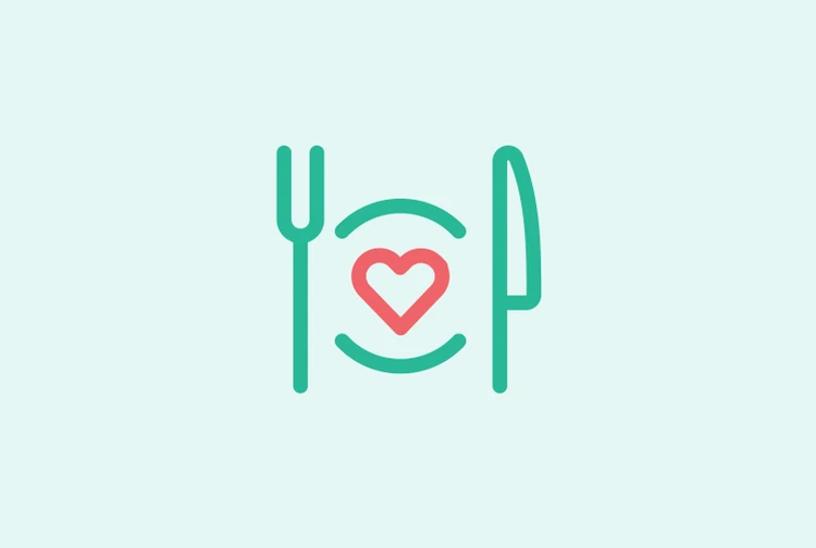 Knife and fork food icon