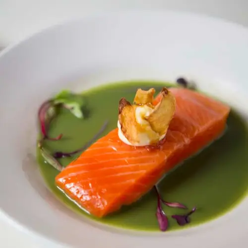 Salmon dish at The Church Bistro