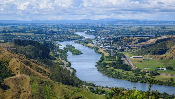 The Waikato River in New Zealand