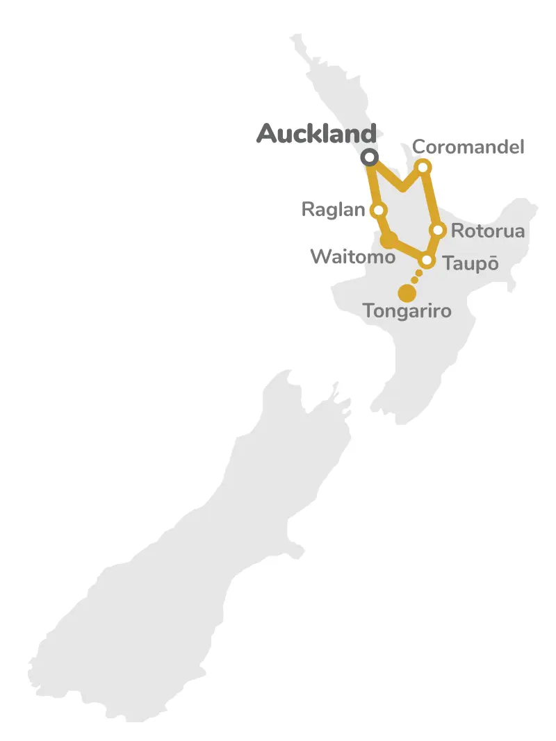 North Island Escape route map