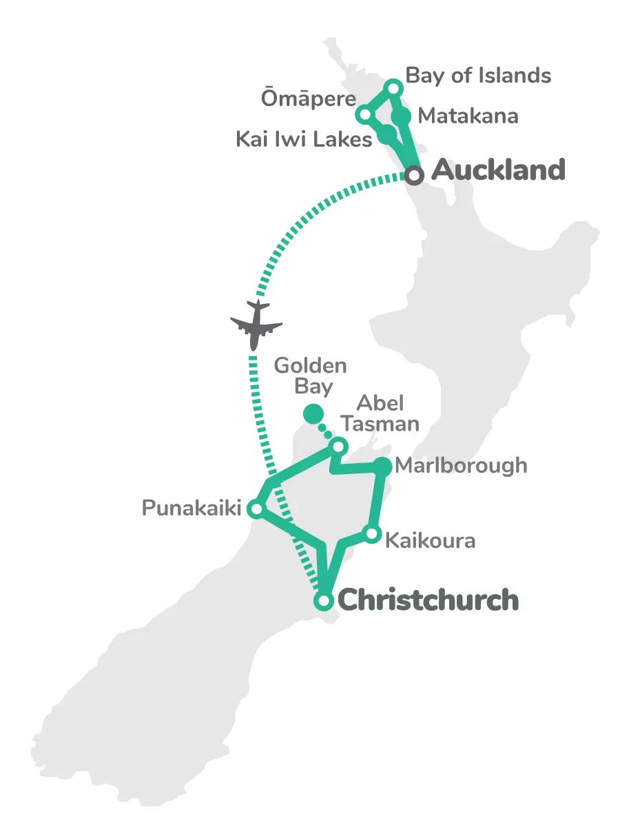 Cape to Tasman Voyager Map