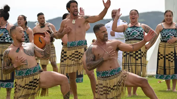 Maori greeting at the treaty grounds at Waitangi