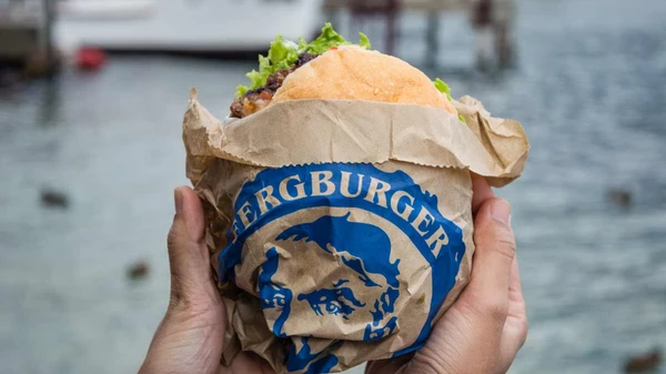 Burger from Fergburger in Queenstown