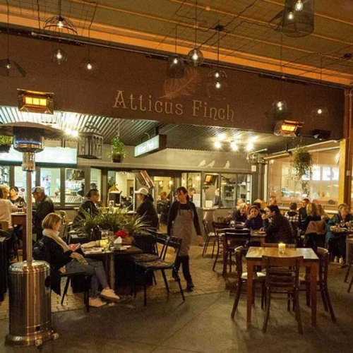 The dining area at Atticus Finch restaurant