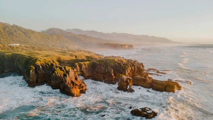 The pancake rocks at Punakaiki