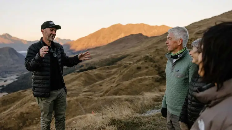 Wild Kiwi guide talks to guests