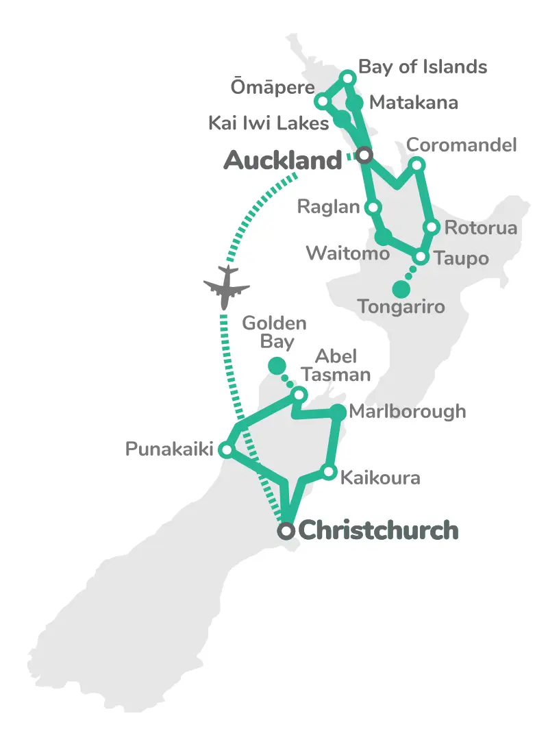 Classic Kiwi route map