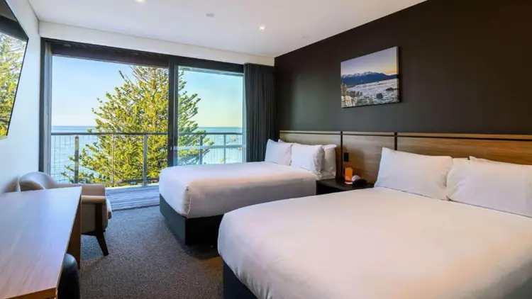 A hotel room in New Zealand