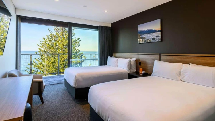 A hotel room in New Zealand