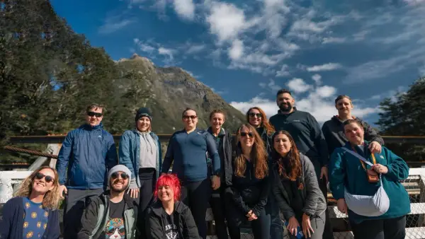 Milford Sound tour group
