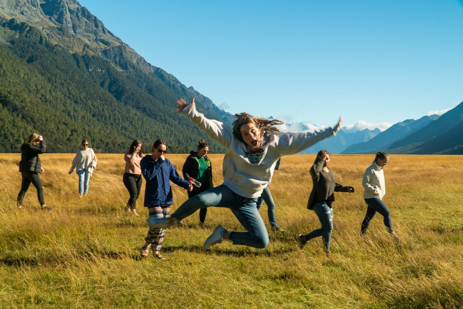 Solo travellers on a Wild Kiwi small group tour in New Zealand