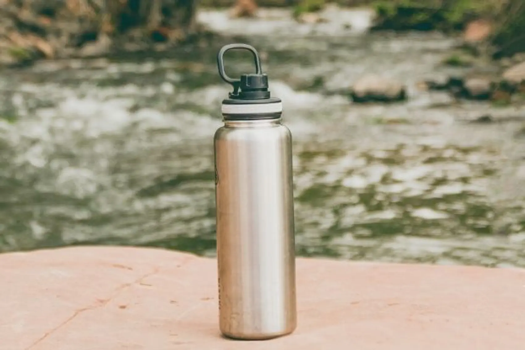 Photo of a reusable water bottle.