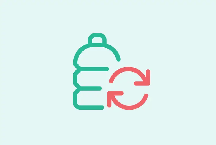 Recycle plastics icon