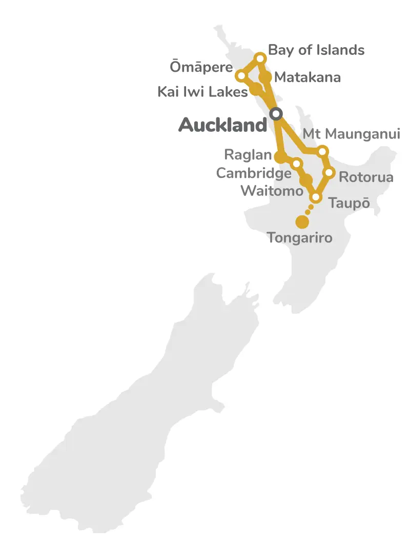 New Zealand Grand Escape Map