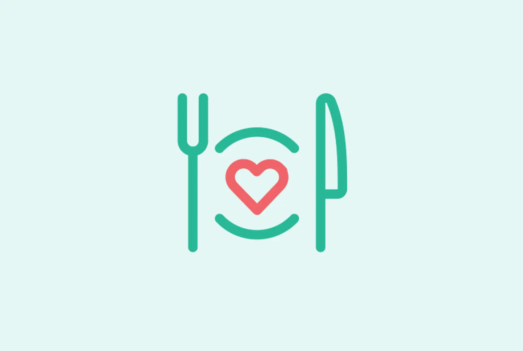 Knife and fork food icon