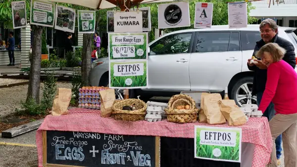 Stall at the Matakana Markets