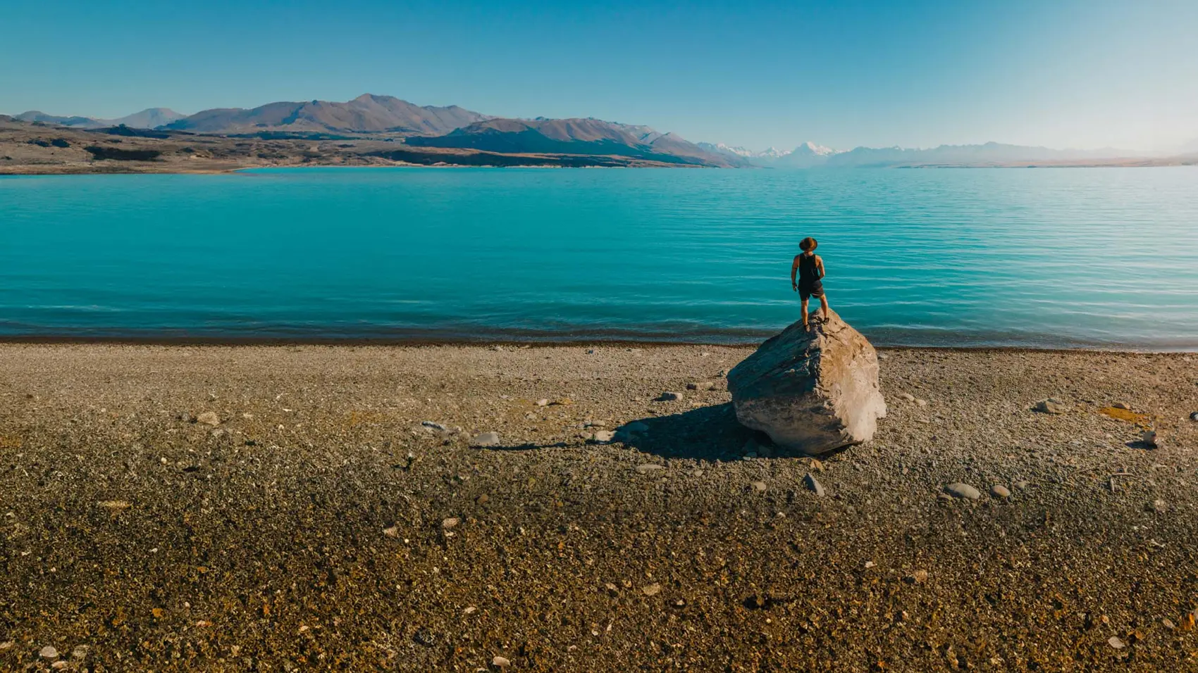 Group of women take a selfie in front of some mountains in New Zealand