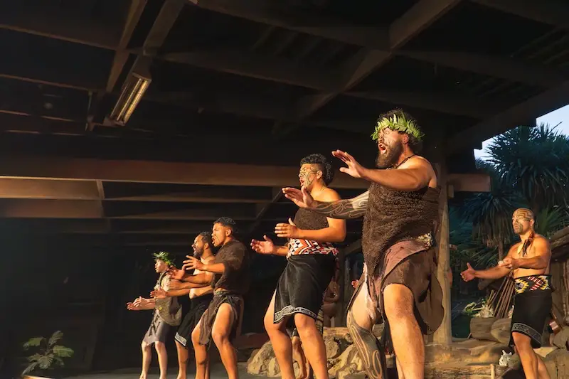 Photo of Maori group in Rotorua