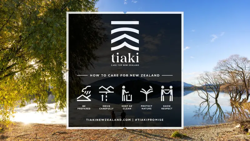 Tiaki Promise how to care for New Zealand diagram