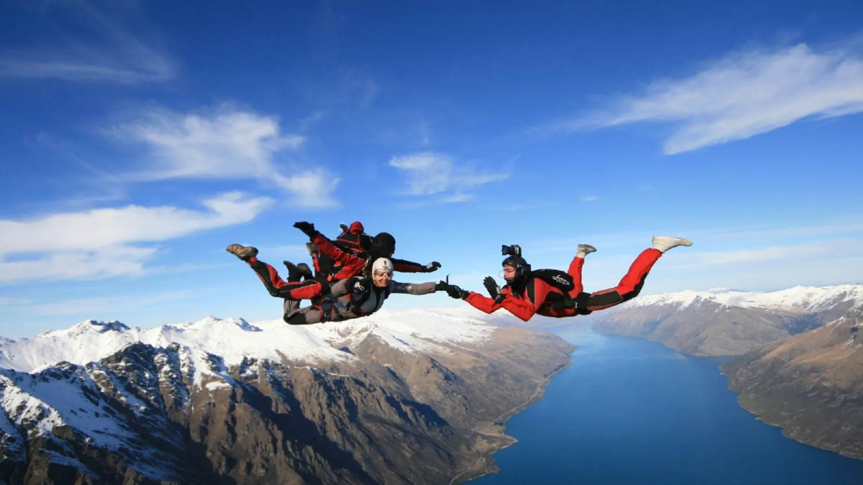 Tandem skydiving over Queenstown