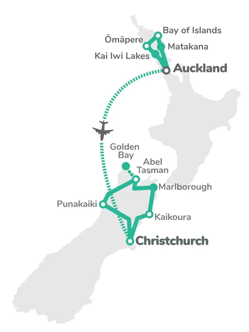 Cape to Tasman Voyager Map