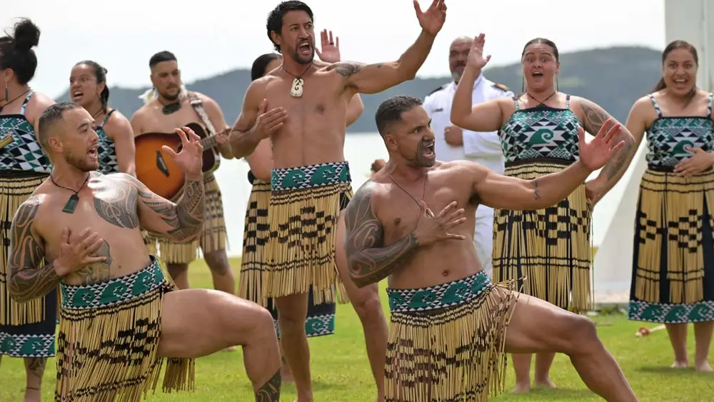 Traditional Māori welcome at Waitangi