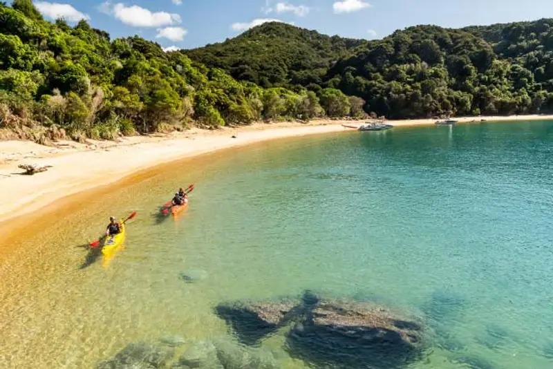 Kayakers in Abel Tasman National Park